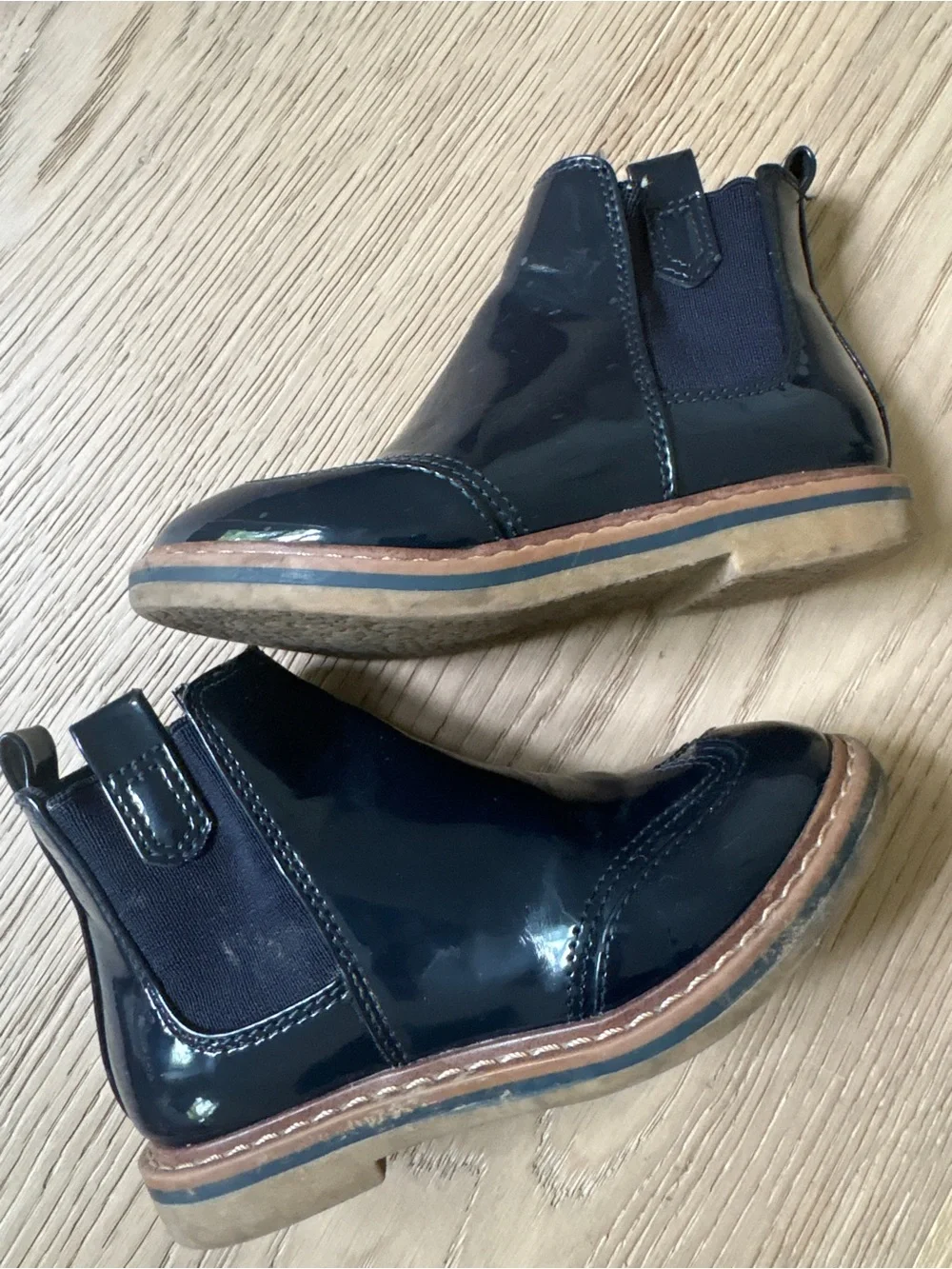 Zara navy boots size 9